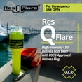 thumbnail image 4 of ACR ResQFlare Electronic USCG Approved Boat Flare &  Distress Flag | 360° Visibility Waterproof Flare | Non-Pyrotechnic Night Visual Distress Signal | 46 CFR 160.072 Compliant | Visible over 6 mile, 4 of 6