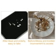 thumbnail image 5 of 1 Pcs Velvet Ring Jewelry Tray Stackable Tray Showcase for Rings Earrings Black, 5 of 6