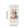 thumbnail image 3 of Antqov Easter Door Cover 35x71" Cute Easter Bunny Door Cover Hanging Easter Party Supplies Spring Door Porch Signs Banner for Holiday Party Home Decorations, 3 of 6