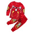 thumbnail image 4 of Conjunto de pijamas de manga larga para niños y niñas, pijamas de manga larga con dibujos de superhéroes, 2-7t, envío gratis, 2024, 4 of 4