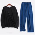 thumbnail image 1 of Weiqiqre Ensemble de Sport Décontracté pour Hommes, Couleur Unie, Col Rond, Manches Longues Élastiques, 1 of 3