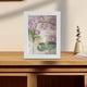 thumbnail image 3 of Marco de fotos de ramo de flores de ganchillo Hilos creativos tejidos a mano Flores Violeta, 3 of 9