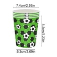 thumbnail image 6 of Soccer Themed Party Tableware Set, Disposable Football Paper Plates Cups and Napkins for Kids Birthdays, 6 of 6
