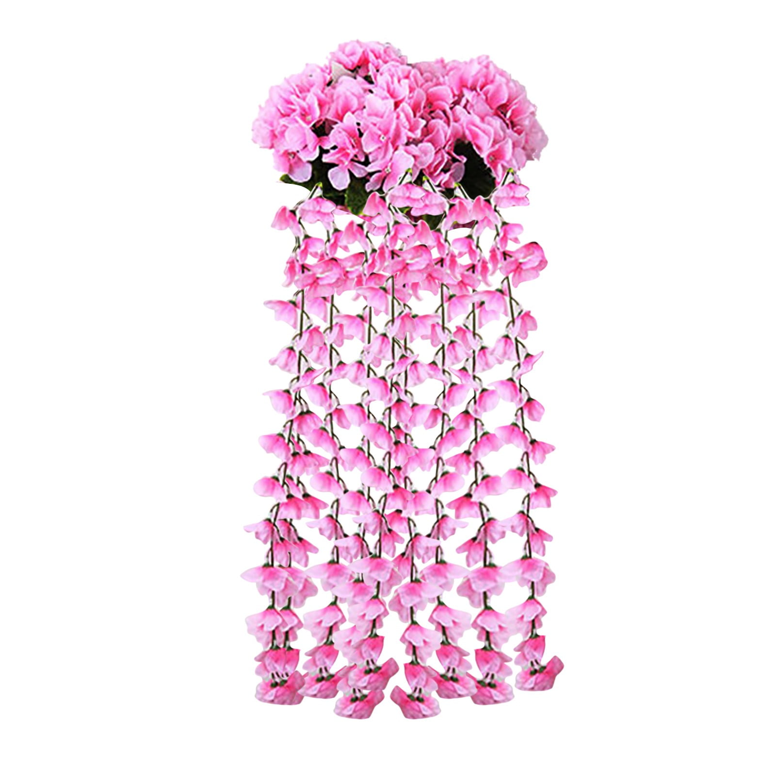 LYCAQL Artificial Flowers Wall Basket Artificial Violet Flower Flowers Hanging Garland Hanging