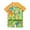 05_Orange, variant on Boys Short Sleeve Buoyancy Swim Suit Cartoon Print Swimsuit for Toddlers 2y-6y 02_Yellow,100-L