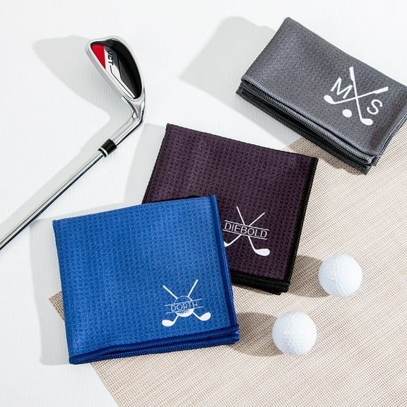 ARLUCKAT Custom Golf Towel Weave Microfiber Multicolors Easy To Clean Odorless