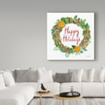 thumbnail image 3 of Trademark Fine Art 'Holiday Wreath II' Canvas Art by Farida Zaman, 3 of 3