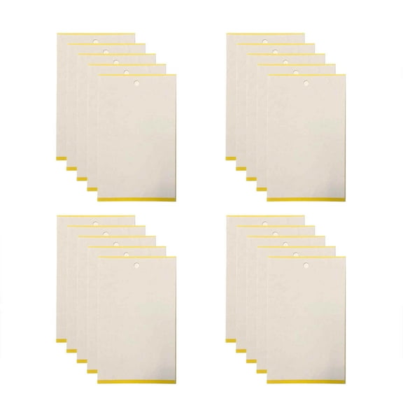 NESZZMIR 20PCS Garsum Sticky Houseplant Traps Gnat Indoor Fruit Fly Stakes Trap