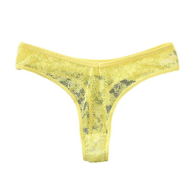 B91xZ Women's Seamless Hipster Underwear Cotton Stretch Breathable Panties,L  Yellow 