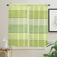 thumbnail image 3 of Wood Grain Candy Green Small Curtain Rod Pocket Short Curtains Half Drapes Partition Cabinet Door Window Curtains Home Decor, 3 of 6