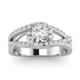 thumbnail image 1 of 3/4ctw Diamond Halo Engagement Ring in 10k  White Gold, 1 of 2