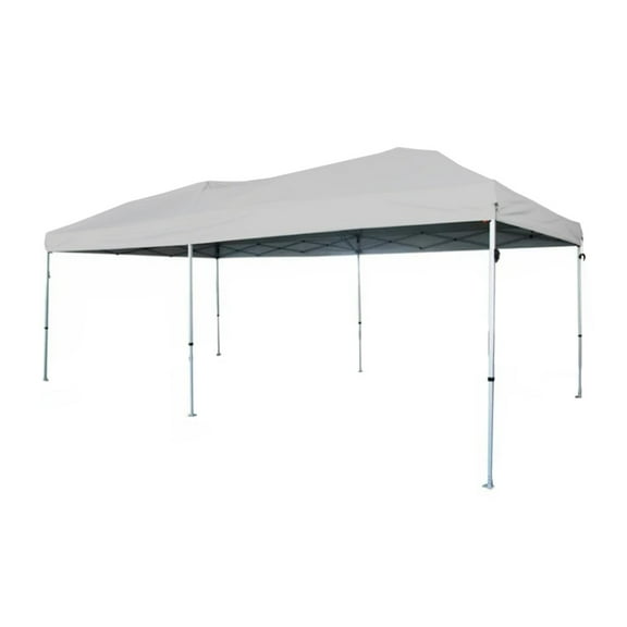 Garden Winds Custom Fit Replacement Canopy Top Cover Compatible with The WF-2010 10' x 20' Straight Leg Pop Up - Upgraded Performance RipLock 350 Fabric - Slate Gray