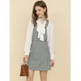 thumbnail image 2 of INSPIRE CHIC Women's Adjustable Strap Plaid Suspender Overall Dress, 2 of 6