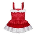 thumbnail image 4 of MSemis Kids Girls Sleeveless Shiny Sequins Christmas Tutu Dress, 4 of 7