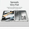 thumbnail image 4 of TECH CIRCLE Galaxy Z Fold 4 Case,  Ultra-Thin Luxury Perfect Clear Plating Hard PC Crystal Transparent Kickstand Cover Anti-Scratch Shockproof Protection Case for Samsung Galaxy Z Fold 4 5G, Silver, 4 of 9