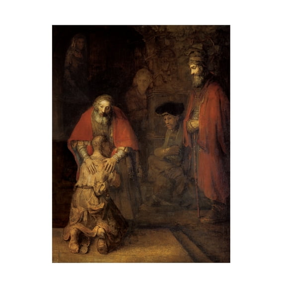 Rembrandt 'Return of the Prodigal Son' Canvas Art