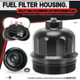 thumbnail image 2 of MRY Billet Aluminum Fuel Filter Housing Cap for GM Duramax 6.6L L5P 2017-2023, Black, 2 of 5