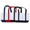 thumbnail image 6 of Cotton Canvas Reusable Grocery Shopping Tote Bags With Gusset For Travel Sports Plain 19inch, 6 of 16