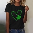 thumbnail image 2 of Mujeres Manga Corta de Verano Tops Impreso Sudadera Casual, Cuello Redondo Blusa Ligera para la Primavera Y el Verano, 2 of 4