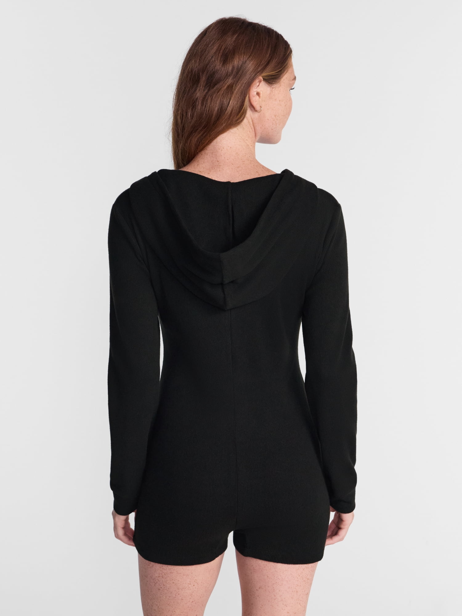 No Boundaries Waffle Knit Romper, Women’s XS-2X