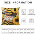 thumbnail image 5 of Nawypu  Sunflower Pillow Covers Buffalo Plaid Sunflower Decor Summer Pillow Covers for Couch Sofa Indoor Outdoor Yellow Sunflower Bee Pillows Summer Decorations, 5 of 5