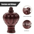 thumbnail image 4 of OULII Curtain Decor Supplies Plastic Rod Head Plugs 26-28mm Diameter For Rod Ends (), 4 of 4