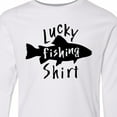 thumbnail image 4 of Inktastic Lucky Fishing Shirt Fish Long Sleeve Youth T-Shirt, 4 of 5