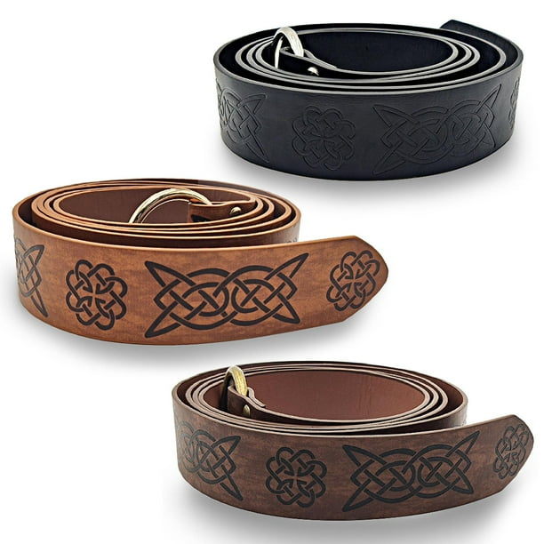 Belt Belt O Ring Belt Retro Renaissance Knight Belt Pu Leather For Men Walmart Com