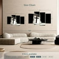 thumbnail image 4 of Elephant Stock Christian Wall Art - Horizontal Multi Panel Canvas - Living Room Wall Decor - Religion And Spirituality Multi Panel - Black And Gray Decor - 52" x 32", 4 of 8