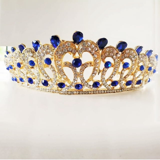 TIARA CORONA TOCADO PEINETA NOVIA XV BODA COMUNIÓN PRINCESA NIÑA M0032 GENÉRICA CUSTOM TIANAAZ0020