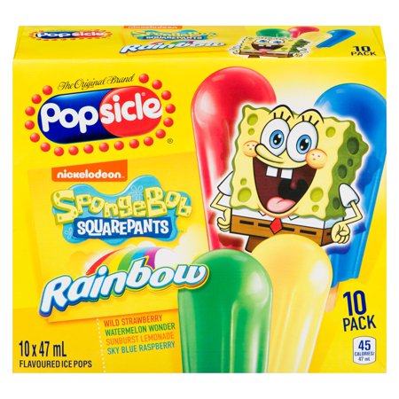 Popsicle Spongebob Squarepants Rainbow Ice Pops 470 PC | Walmart Canada