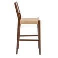 thumbnail image 5 of Powell Crawford 29" Indoor Wood Bar Stool with Handwoven Rope Seat, Set of 2, Brown/Natural, 5 of 9