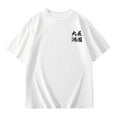 thumbnail image 6 of Girls Graphic Print Tee Casual Loose Fit Short Sleeve Crewneck Comfortable Blend Top For Toddler Youth And Kids Tween Kids Summer Soft Comfy Cute Teen Basic Tees, 6 of 8