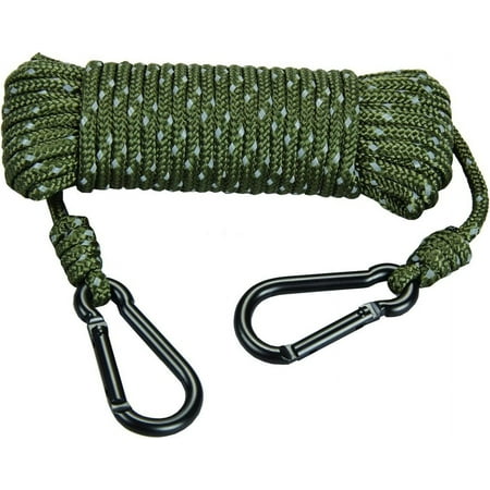 Hunters Specialties Reflective Treestand Rope 30 Long W/ Carabiner Clips