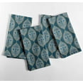 thumbnail image 2 of Vargottam Designer Cotton Canvas Napkins - Set of 12, 20-Inch, Blue Tone Paisley Print, Durable & Absorbent Cloth Napkins for Dining, Parties, and Home Decor - Machine Washable, 2 of 7