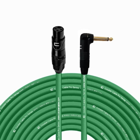 Coluber Cable Unbalanced XLR Cable Female to Right Angle 1/4" TS Connector