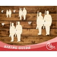 thumbnail image 3 of Unfinished Wood Two Soldiers Shape | DIY Craft Cutout | up to 46" DIY 5" / 1/4", 3 of 3