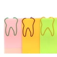 thumbnail image 3 of SHISUYAN 50Pcs Colorful Tooth Shaped Clips Paper Clips Creative Note Clips Paper Pin Clip for Party Gift Office Hand Account (Random Color), 3 of 8