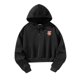 thumbnail image 5 of Sudadera con capucha corta para mujer, sudadera con capucha, Tops, regalo sencillo y elegante, ropa de otoño, ropa para otoño, trabajo, deportes, Negro, 5 of 10