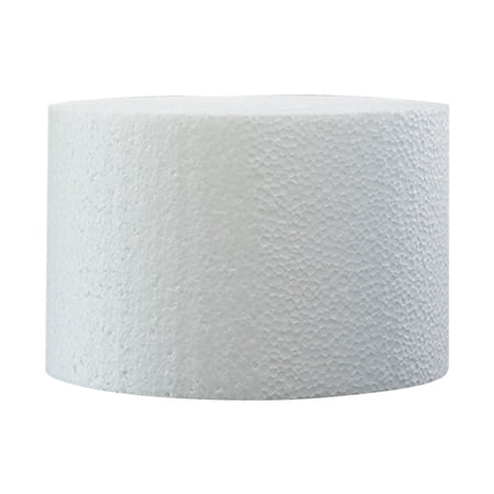 AUDeals Cylindrical Foam Column 7cm, High Density Cake Model for Flower Arrangement, Sturdy Floral Base for Wedding Centerpiece, Skill Training Prop, Decorative Filling