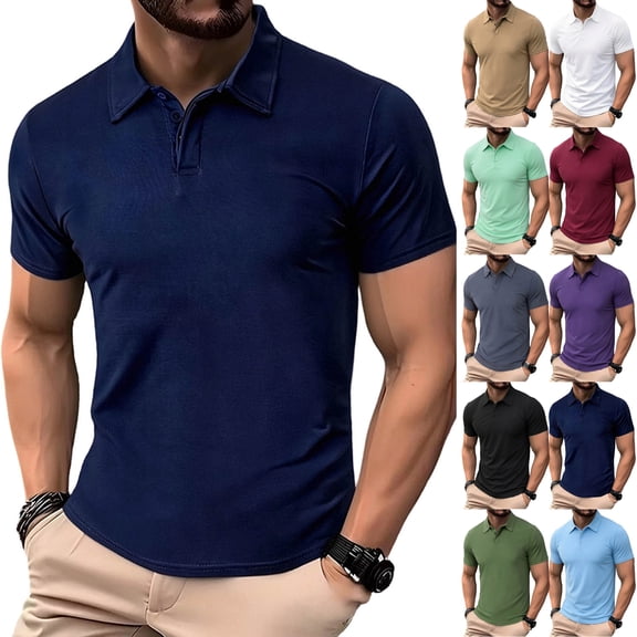 Xunlbb Men's Shirts Mens Dress Shirts Men's Pullover Zipper Printing Lapel Long Sleeve Turndown Collar Blouse Shirt on Clearance, M-3XL