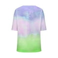 thumbnail image 4 of fatyb Cute Tshirts for Women Summer V Neck Short Sleeve T-Shirt Plus Size Casual Basic Tee Tops, 4 of 4