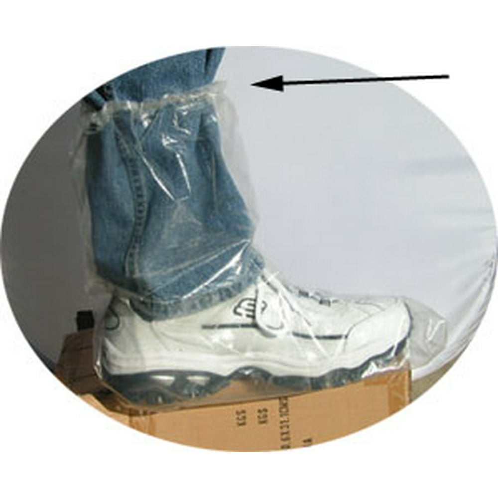 Plastic Boot Covers 3 Mil Plastic Elastic Top (125 Pair Per Case