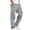 Gray, variant on Men Solid Casual Multiple Pockets Outdoor Straight Type Fitness Pants Cargo Pants Trousers