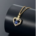 thumbnail image 2 of Heart Urn Necklace Cremation Necklace for Ashes Embellished with Crystals Fine Keepsake Memorial Jewelry, 2 of 6