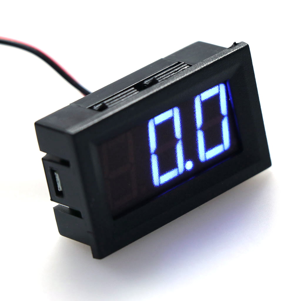 Waterproof 0.56in 2-Wire LED Digital Display DC Voltmeter Voltage Meter Panel 