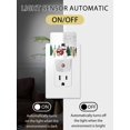 thumbnail image 2 of Christmas Night Lights Auto Sensor Buffalo Plaid Xmas Tree Plug-in LED Nightlights Dusk to Dawn for Living Room, Bedroom, Bathroom, Hallway, Stairways Wall Decor, Snowman Snowflake Grey Night Light, 2 of 9