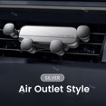 thumbnail image 1 of Olaf Gravity soporte de teléfono para coche, montaje de ventilación de aire, soporte móvil para iPhone 13, 12, Xiaomi, soporte Universal para GPS"S02 Silver" Fivean Soporte para teléfono de coche, 1 of 2