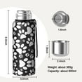 thumbnail image 7 of 20 Oz Black Paw Coffee Tumbler Double Wall Insulated Stainless Steel Water Bottle | Metal Reusable Thermoses Flask with Cup Cap | Leak & Sweat Proof with Anti-Dust Lid, 7 of 7