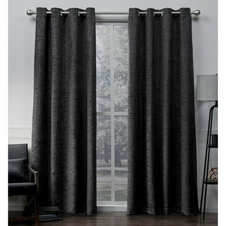 Exclusive Home Curtains 2 Pack Criss Cross Eyelash Chenille Grommet Exclusive Home Curtains 2 Pack Criss Cross Eyelash Chenille Grommet Top Curtain Panels